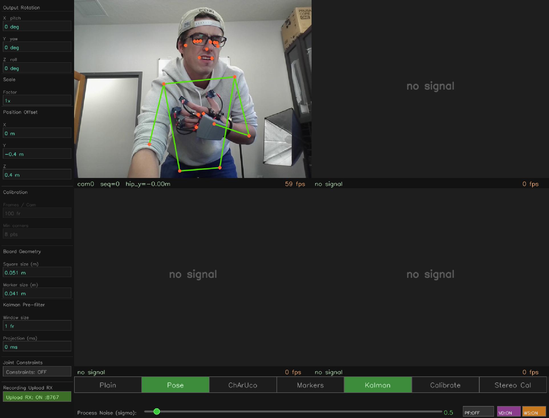 CapAMo full body tracking software preview